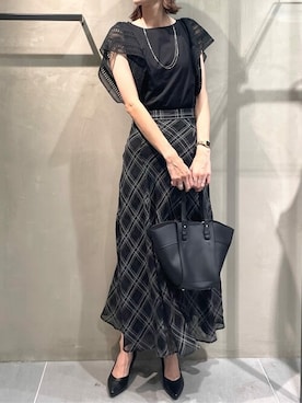 a.v.v本社スタッフさん（レディース・169cm）の夏コーディネート
