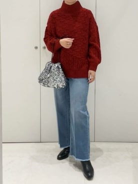 a.v.v本社スタッフさん(レディース・165cm)の冬コーディネート