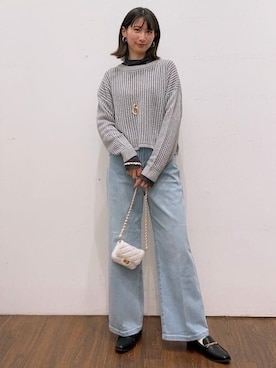 a.v.v本社スタッフさん（レディース・163cm）の冬コーディネート