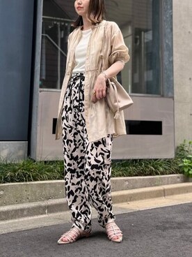 「a.v.v（アーヴェヴェ）のアイテム（その他パンツ）」を使った、a.v.v本社スタッフさん（レディース・160cm）の春コーディネート