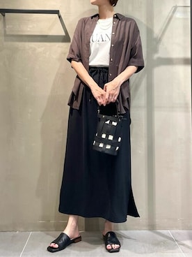 a.v.v本社スタッフさん（レディース・169cm）の夏コーディネート