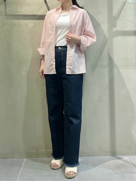 「a.v.v（アーヴェヴェ）のアイテム（その他パンツ）」を使った、a.v.v本社スタッフさん（レディース・158cm）の秋コーディネート