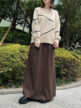 「a.v.v（アーヴェヴェ）のアイテム」を使った、a.v.v本社スタッフさん（レディース・160cm）の秋コーディネート