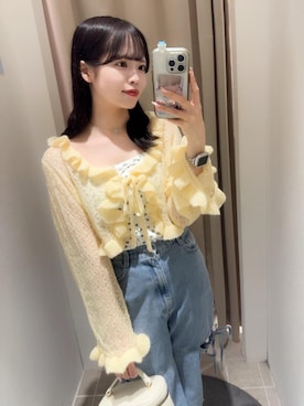 「フェミニン 」｜「アイテム（パンツ）」を使った、sayoさん（レディース・155cm）の春コーディネート
