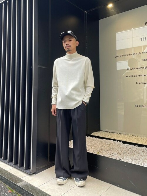 洗える】OnE 18gウールミラノリブモック（ニット/セーター）｜UNITED