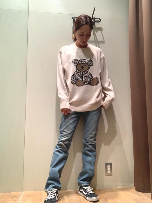 HYSTERIC GLAMOUR ジャカード セーター BEAR PANTHER HYSTERIC GLAMOUR