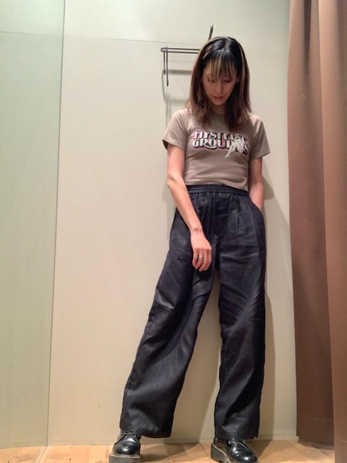 HYSTERIC GLAMOUR｜HYSTERIC GROUPIES ショート丈Tシャツ