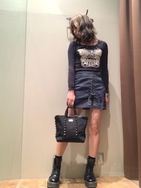 「アイテム（スカート）」を使った、kanaさん（レディース・172cm）の夏コーディネート