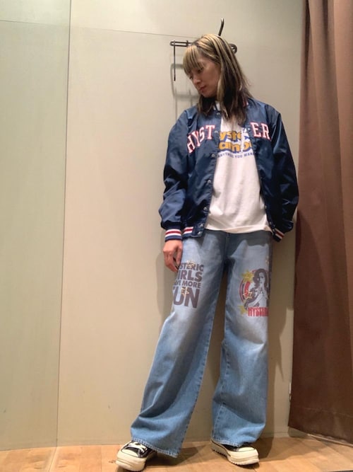 HYSTERIC GLAMOUR パンツ スクラッチフレアデニムパンツ|HYSTERIC GLAMOUR MEN | HYSTERIC