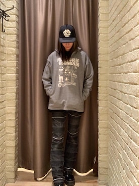 「アイテム（帽子）」を使った、kanaさん（レディース・172cm）の秋コーディネート