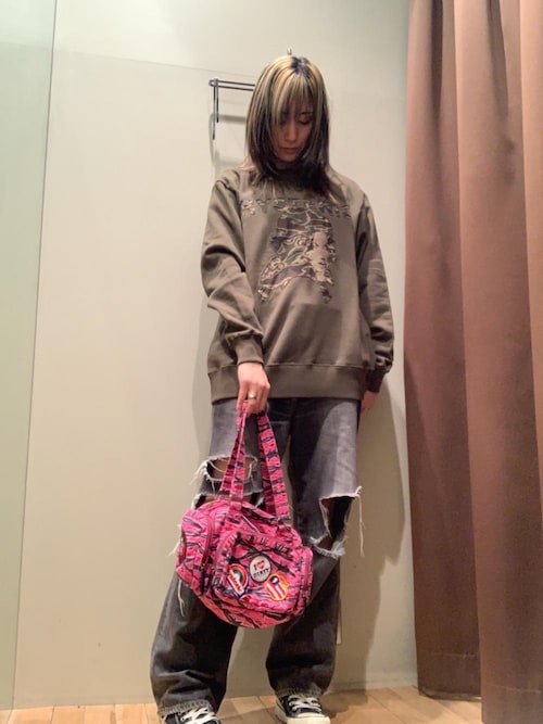 PATCH SCRATCH ミニボストンバッグ（ボストンバッグ）｜HYSTERIC