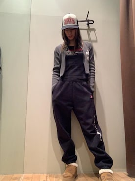 「アイテム（スリッポン）」を使った、kanaさん（レディース・172cm）の冬コーディネート