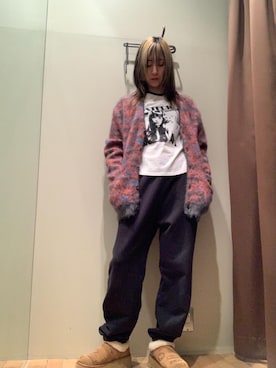 「アイテム（スリッポン）」を使った、kanaさん（レディース・172cm）の冬コーディネート