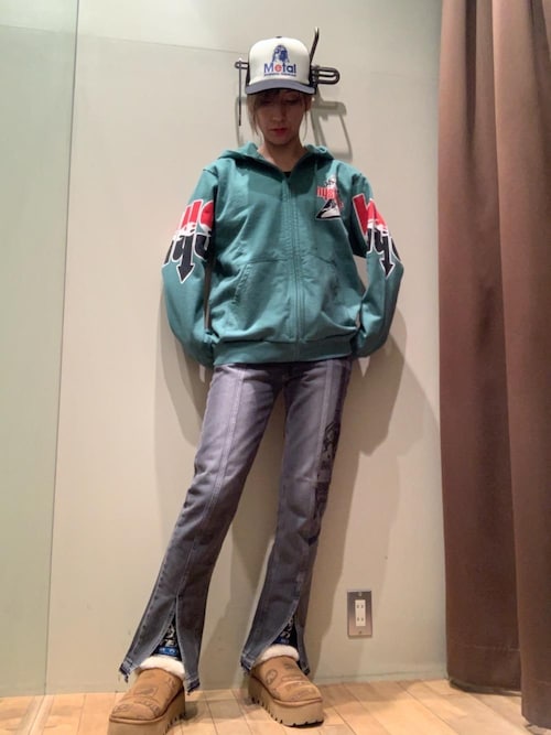 GUITAR GIRL センタースリットデニムパンツ（デニムパンツ）｜HYSTERIC