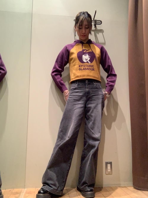 APPLE GIRL編込 パーカー(ニット/セーター)|HYSTERIC GLAMOUR APPLE GIRL編込 パーカー(ニット/セーター)|HYSTERIC GLAMOUR