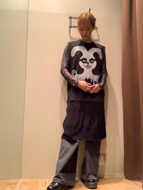 今季発売タグ付き✨ヒステリックグラマー RABBIT GHOST ワンピース RABBIT GHOST ワンピース（ワンピース）｜HYSTERIC GLAMOUR