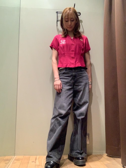 デニムワイドパンツ（デニムパンツ）｜HYSTERIC GLAMOUR（ヒステリック