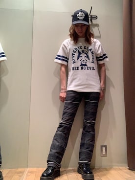 「アイテム（帽子）」を使った、kanaさん（レディース・172cm）の春コーディネート