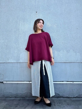 junさん(レディース・154cm)の夏コーディネート