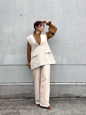 junさん（レディース・154cm）の秋コーディネート