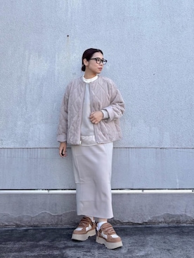 「寒い」｜junさん（レディース・154cm）の秋コーディネート