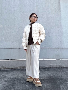 junさん（レディース・154cm）の冬コーディネート