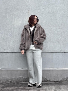 junさん(レディース・154cm)の冬コーディネート