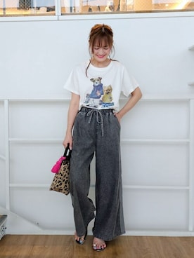 「公園コーデ」｜ゆゆさん（レディース・161cm）の夏コーディネート