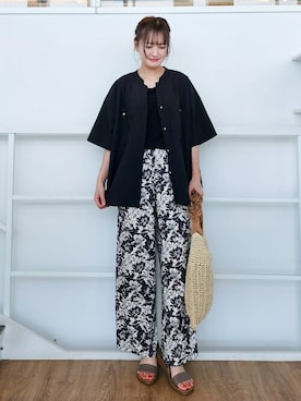 「公園コーデ」｜ゆゆさん（レディース・161cm）の夏コーディネート