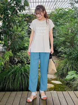 「公園コーデ」｜ゆゆさん（レディース・161cm）の夏コーディネート