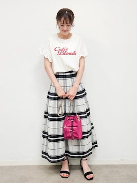「Lee（リー）のアイテム」を使った、ゆゆさん（レディース・161cm）の夏コーディネート