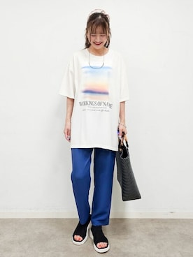 「公園コーデ」｜ゆゆさん（レディース・161cm）の夏コーディネート