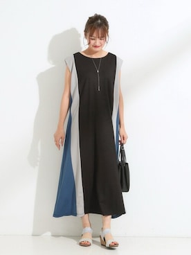 「SHOO・LA・RUE（シューラルー）のアイテム（ワンピース/ドレス）」を使った、ゆゆさん（レディース・161cm）の夏コーディネート