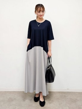 「SHOO・LA・RUE（シューラルー）のアイテム（ワンピース/ドレス）」を使った、ゆゆさん（レディース・161cm）の夏コーディネート