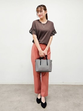 「SHOO・LA・RUE（シューラルー）のアイテム」を使った、ゆゆさん（レディース・161cm）の夏コーディネート