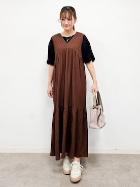 「Lee（リー）のアイテム」を使った、ゆゆさん（レディース・161cm）の夏コーディネート