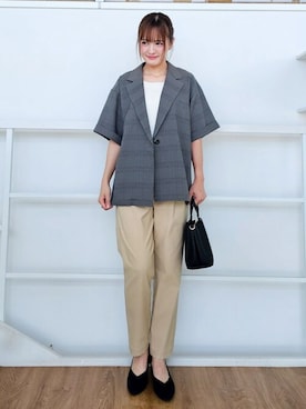 「SHOO・LA・RUE（シューラルー）のアイテム」を使った、ゆゆさん（レディース・161cm）の夏コーディネート