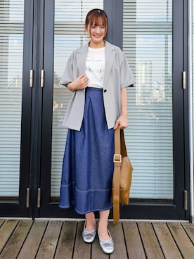 「アイテム（その他シューズ）」を使った、ゆゆさん（レディース・161cm）の夏コーディネート