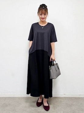 「SHOO・LA・RUE（シューラルー）のアイテム（ワンピース/ドレス）」を使った、ゆゆさん（レディース・161cm）の秋コーディネート