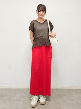 「SHOO・LA・RUE（シューラルー）のアイテム」を使った、ゆゆさん（レディース・161cm）の秋コーディネート