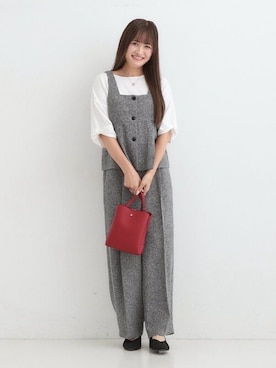 「アイテム（セットアップ）」を使った、ゆゆさん（レディース・161cm）の秋コーディネート