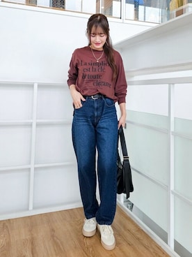 「SHOO・LA・RUE（シューラルー）のアイテム（スニーカー）」を使った、ゆゆさん（レディース・161cm）の秋コーディネート