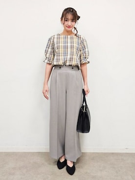 「DRESKIP（ドレスキップ）のアイテム（シャツ/ブラウス）」を使った、ゆゆさん（レディース・161cm）の秋コーディネート