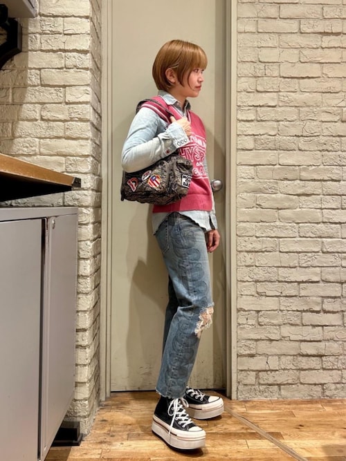 PATCH SCRATCH ミニボストンバッグ（ボストンバッグ）｜HYSTERIC