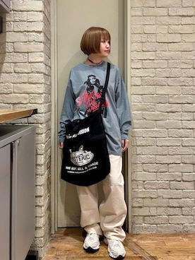 「HYSTERIC GLAMOUR（ヒステリックグラマー）のアイテム（チョーカー）」を使った、mariko.tさん（レディース・161cm）の冬コーディネート