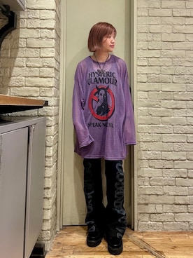 「HYSTERIC GLAMOUR（ヒステリックグラマー）のアイテム（チョーカー）」を使った、mariko.tさん（レディース・161cm）の夏コーディネート