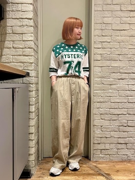 「ワイドパンツ 」｜「アイテム（パンツ）」を使った、mariko.tさん（レディース・161cm）の夏コーディネート