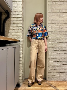 「ワイドパンツ 」｜「アイテム（サンダル）」を使った、mariko.tさん（レディース・161cm）の夏コーディネート