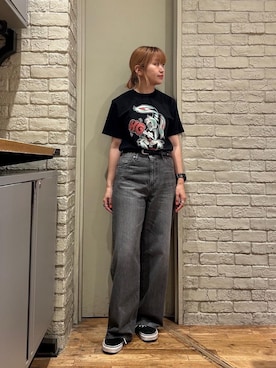 「ワイドパンツ 」｜mariko.tさん（レディース・161cm）の夏コーディネート