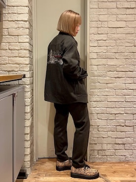 「HYSTERIC GLAMOUR（ヒステリックグラマー）のアイテム（シャツ/ブラウス）」を使った、mariko.tさん（レディース・161cm）の秋コーディネート